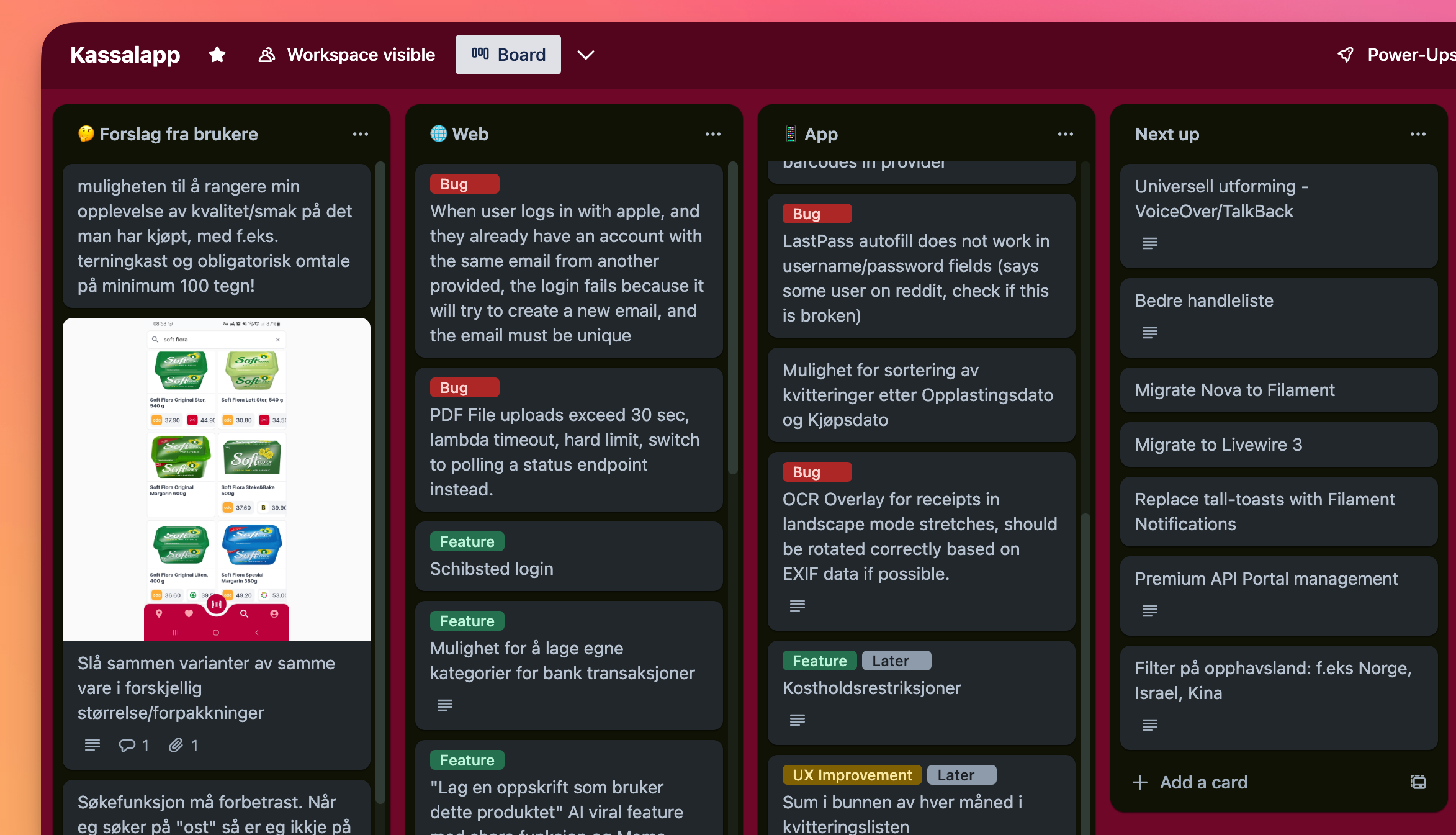 Trello board