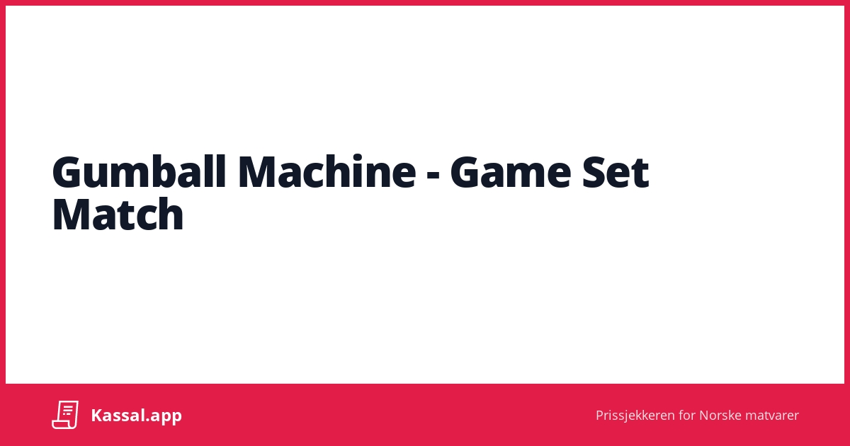 Gumball Machine Game Set Match Kassalapp®