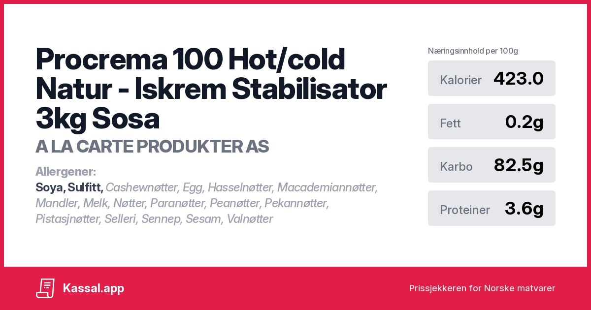 PROCREMA 100 HOT/COLD NATUR