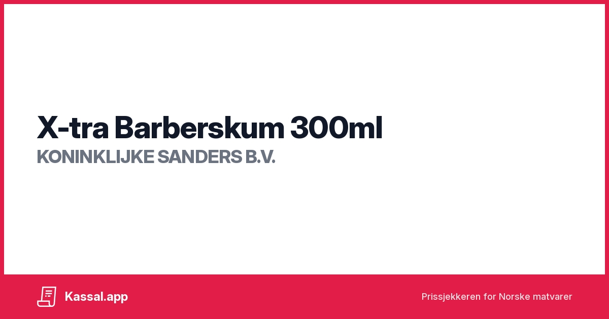 Comorama Blank Skab X-tra Barberskum 300ml - Kassalapp®