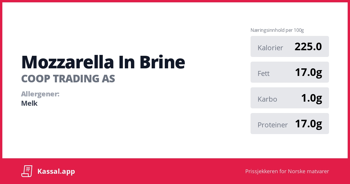 Mozzarella In Brine Kassalapp®